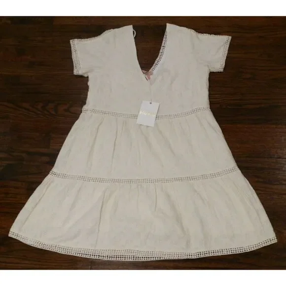 Show Me Your Mumu Midsummer Lined Ivory Cia Mini Dress Women's Size XS NWT - Picture 2 of 2